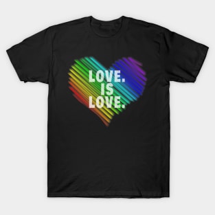 Lgbt Pride Love Is Love Gay Lesbian Pride T-Shirt